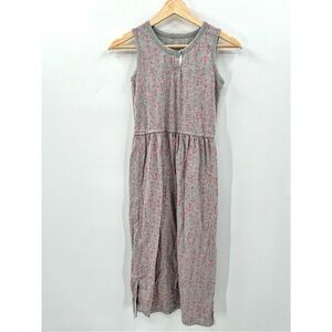 GAP KIDS Girl's Gray & Pink Anchor Print Sleeveless Maxi Dress Size XL